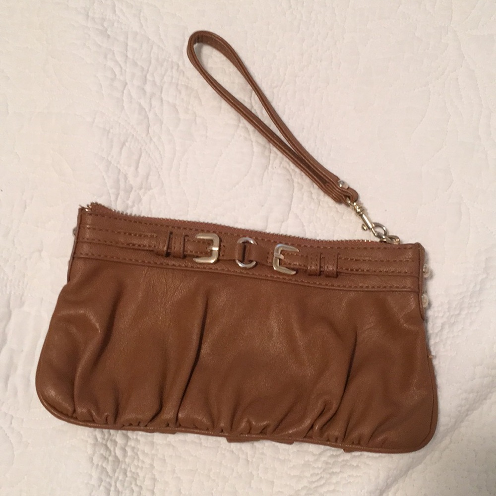 Express brown clutch - never used no defects!